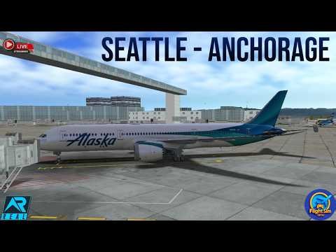 🔴 Live RFS- Real Flight Simulator | Seattle to Anchorage! | Alaska Airlines B787-9 |RFS Live