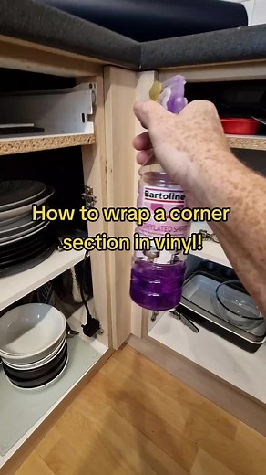 How to.....wrap a corner section of a kitchen in vinyl! #foryoupage #kitchenwrap #wrapping #fyp #southwalesvalleys #vinylwrap #kitchenmakeover #welshtiktok #Wales #businesstiktok #southwales #wrapmykitchen #kitchenwrapping #howto