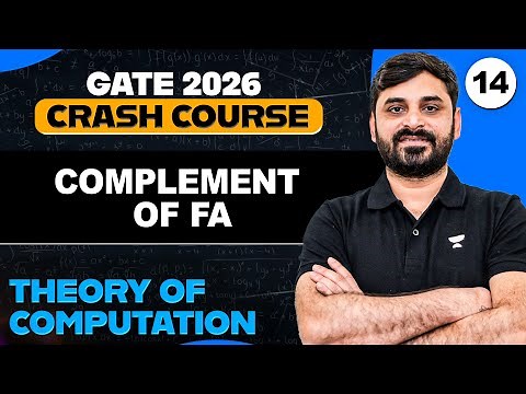 Theory of Computation 14 | Complement of Finite Automata (FA) | TOC by Ankit Doyla Sir | GATE 2026