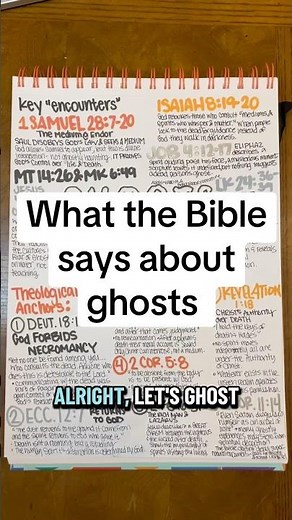 Bible study on ghosts? More like a biblical dive into where ghosts or spirits are mentioned and why