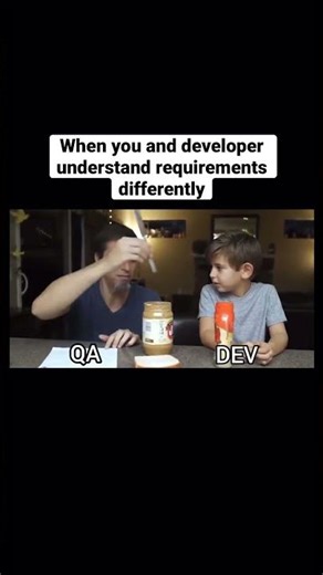 developer vs tester understanding on requirements #coding #codingmeme #softwareengineering #shorts