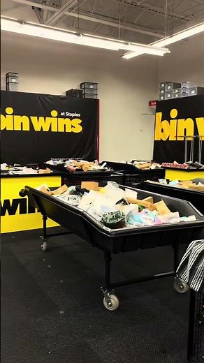 Amazon bins restock every Friday @ Staples