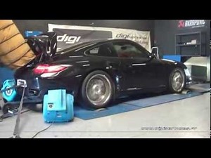 Reprogrammation Moteur Porsche 997 turbo 480cv STAGE 2 @ 585cv Digiservices Paris 77183 Dyno Chronos