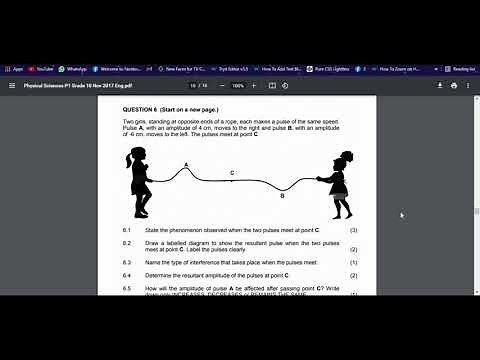 Grade 10 Physics: Sound Waves: Exam Paper Revision - P1 Nov 2017