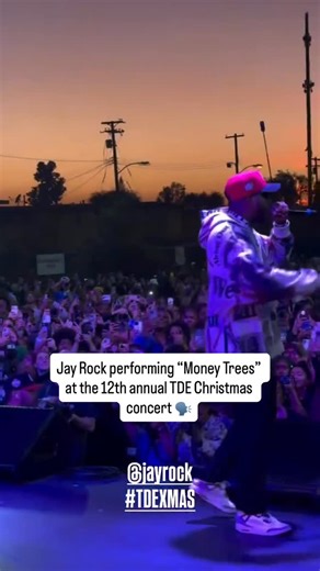XXL on Instagram: "Jay Rock performing “Money Trees” at the 12th annual TDE Christmas concert 🗣️"