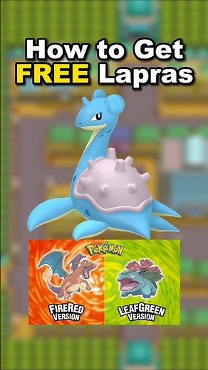 How to Get Lapras Pokemon FireRed LeafGreen #pokemon