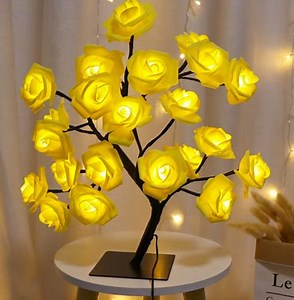 LED Rose Beautiful Flower Table Lamp USB - Etsy Canada