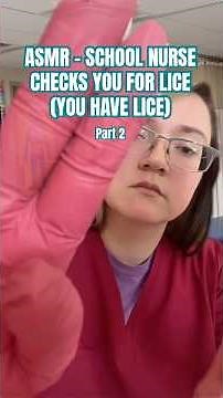 School nurse checks you for lice (you have lice) 🪳✨ Part 2 #asmr #roleplay #schoolnurse