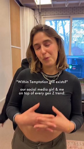 Metal meets Minaj.. Still got it 💅🏼 #beezinthetrap #genz #withintemptation #studio | Within Temptation