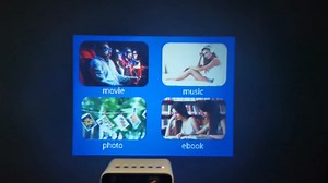 Generic Automatic Home HD Theater Video Projector, Wired 720P Mini Portable HD Projector for Home Bedroom, Low Noise USB Power Portable Outdoor/Indoor Movie Projector