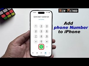 2 Ways - How to Add Phone Number to iPhone (ANY iPhone)