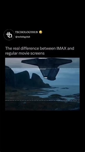 Tech | Innovation | AI on Instagram: "IMAX and regular cinema screens aren’t just different in size, they deliver completely different experiences, with IMAX offering towering curved screens, sharper clarity, deeper colors, and surround audio that makes every explosion, whisper, and soundtrack feel like it’s happening right around you. In many IMAX theaters the projection uses higher resolution formats, advanced laser or dual-projector setups, and massive custom-built auditoriums, so your field 