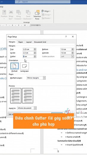 @Lửng mật 112 Chỉ bạn cách căn lề in 2 mặt siêu nhanh trong Word nha #tinhocmos #LearnOnTikTok #word #Master2023byTikTok