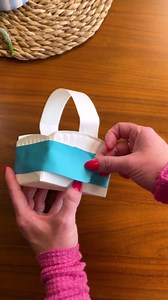 Paper plate Easter basket! 🐰 #craft #easterbunny #candy #mom