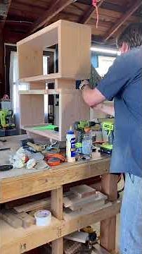 DIY Vinyl Records Storage Shelf Shorts Recut Part 4 #woodworking #vinyl #vinylstorage #records