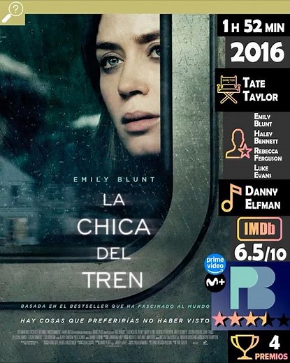 The Girl on the Train | HD Trailer (2016) | Peliculasbien