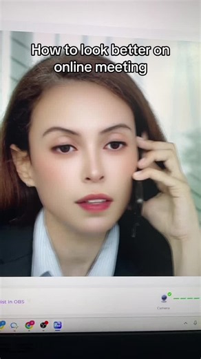 How to look better on zoom calls and google meet #pinocast #zoom #wfh #workmom #meeting