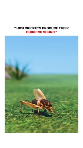 InnovAi Verse on Instagram: "Crickets don’t chirp with their mouths. Male crickets create sound by rubbing their wings together, a process called stridulation. One wing has tiny ridges, and the other acts like a scraper. When they rub these wings, vibrations are produced and amplified to create the familiar chirping sound. Crickets chirp mainly to attract mates and to communicate with other crickets. Interestingly, the speed of their chirps changes with temperature—warmer weather makes them chir