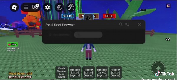 Script Update for Growing a Garden in Roblox