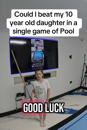 Beating My 10-Year-Old Daughter in Pool: A Challenge