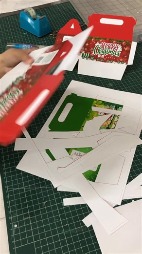 WATCH THE FULL VIDEO OF HOW TO MAKE GABLE BOX FOR CHRISTMAS 😍 UPLOADED NA SA PAGE. #printing #printingbusiness #trend #trending #gablebox #tutorial #christmas #customized | JFM Digital Services