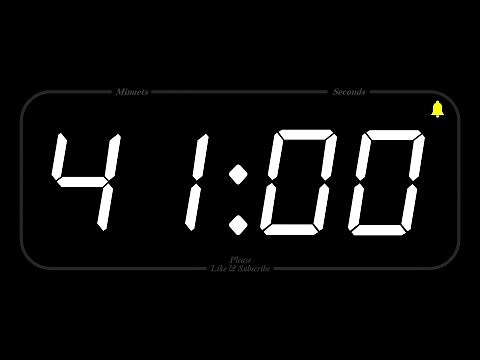 41 MINUTE - TIMER & ALARM - Full HD - COUNTDOWN