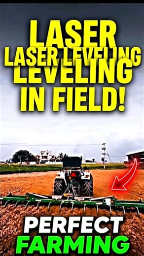 Precision Agriculture: Laser Land Leveling for Perfect Fields! 🚜#ModernFarming #LaserLeveling
