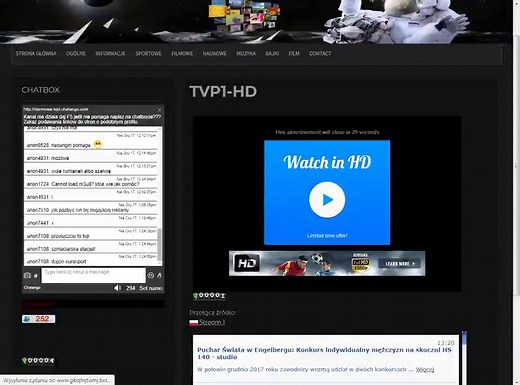 TVP1, TVP2 Stream na żywo oglądaj na anaTV.pl