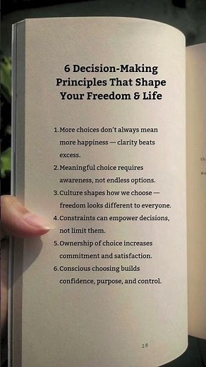 6 Decision-Making Principles That Shape Your Freedom & Life😎🔥Bigi #subscribe #shorts
