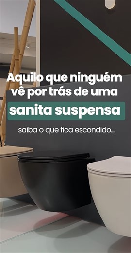 O mais importante desta sanita… não se vê 👀 👉 Aproveite já o pack completo: Sanita suspensa➕ Estrutura ➕Placa | Casa Peixoto
