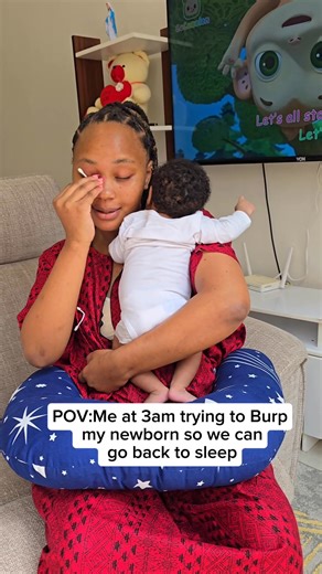 3.2M views · 36K reactions | Me at 3am trying to burp my newborn so that can sleep back #burping #babiesofreels #fyp #dayoffbelike #trending #mommylife #newborn #nilababyshop | NILA BABY SHOP | Facebook