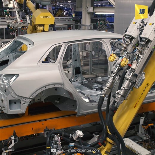 191K views · 9.9K reactions | Production process of Audi Q8 E-Tron | Mechanical Mind | Facebook