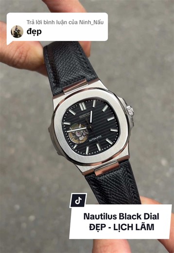 Trả lời @Ninh_Nấu seikomod Nautilus Black Dial - ĐẸP , LỊCH LÃM #thắngmodwatch #seikomod #donghonamdep #fyp #xuhuong