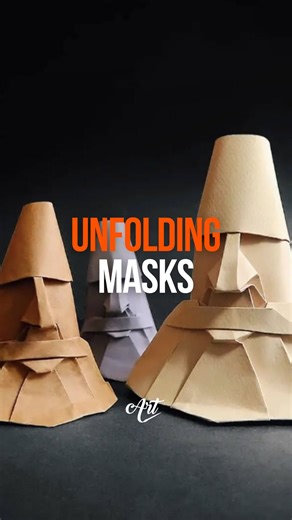 Art Daily Dose Originals on Instagram: "Introducing Fynn Jackson — an artist who transforms single sheets of paper into incredibly complex origami masks with geometric features. His precision folding and designs showcase the limitless possibilities of paper art. Artist: @jacksonsorigami 💌 We also run a free newsletter where we share weekly art discoveries and hidden gems. Check the link in our bio to join. #art #origami #paperart #foldingart"