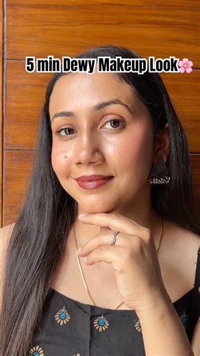 Dewy Makeup Tutorial 🌸 Link in Description box ✅ #makeup #ytshorts