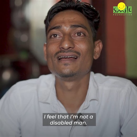 Ibrahim refused to let his physical disability define him. Starting as a helper and discovering painting, he transformed his life through Berger iTrain on Wheel's training program, implemented by Smile Foundation. Today, he owns his own shed and employs other painters. Know more about our livelihood initiative: https://www.smilefoundationindia.org/livelihood/ #TayyariKalKi #Upskilling #SkillIndia | smilefoundation