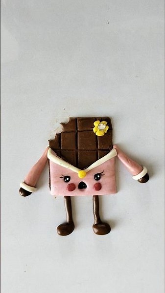 🍫DIY Fun and Creative Clay Craft Ideas | Easy Clayart |#Clay Craft Idea For Chocolate #viral#shorts
