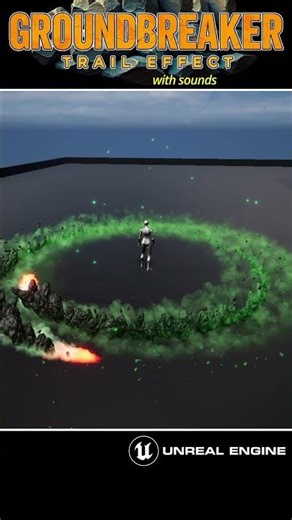 Niagara Groundbreaker Spelling Rock Poison with sounds in Unreal Engine