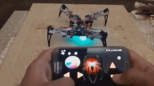 Bring this creepy crawly spiderbot to life and then control it with your phone: http://bit.ly/2nIK5bP | Hackster.io