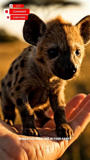 “Tiny Hyena in My Hand 🐾 | Ultra Realistic 4K MiniWild Safari”
