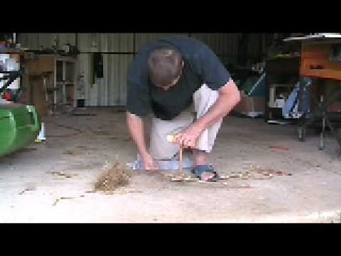 Fire making with sticks