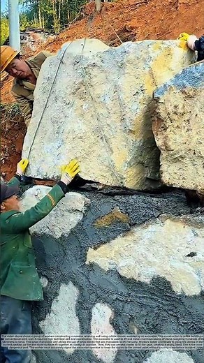 Build a retaining wall using large boulders