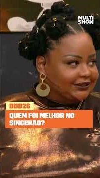 Babu OPINA sobre o SINCERÃO! | BBB 26 | Big Show | Multishow | #Shorts