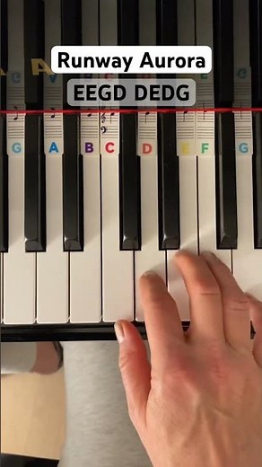 Play "Runaway Aurora" - Most Easy Piano Tutorial