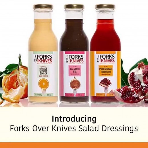 122K views · 2.8K reactions | Preparing a perfect salad is now as easy as a toss and a pour! Our no-oil, dairy-free dressings are delicious, unique, and healthy. ORDER HERE: forksoverknives.com/dressings. | Forks Over Knives | Facebook