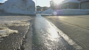 How the snow melt is impacting winter city activities and safety
