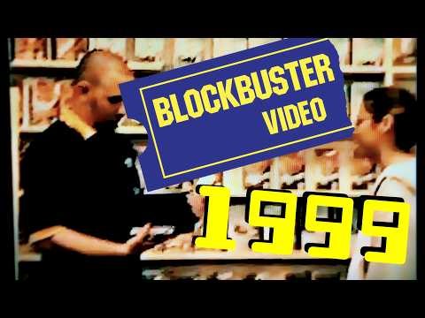 Blockbuster Video Store in 1999
