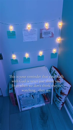 “Someone is learning how to love God by watching you.” This is your reminder that your walk with God is never just about you. I made a prayer corner simply because I wanted a more intimate place to talk to Jesus and spend time with Him. I had no idea anyone was watching. For a week, Cailyn wouldn’t let me in her room because she had a ‘surprise’… and this was it. She made her own prayer corner. Then she told my mom, ‘See, Cadence went to Passion, and since she came back she’s like “my passion.” 