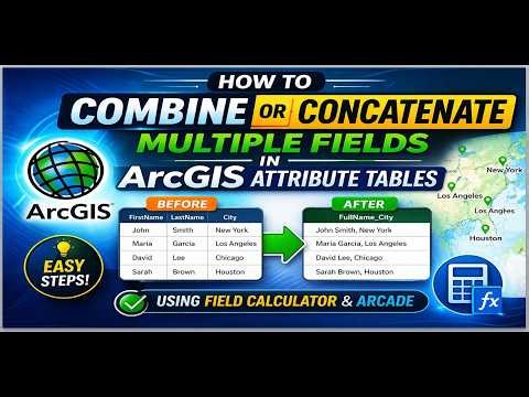 How to Combine or Concatenate multiple fields in ArcGIS attribute tables
