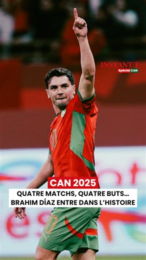 Brahim Díaz écrit l’histoire à la CAN 2025. Avec quatre buts inscrits en autant de matchs, le milieu offensif marocain devient le premier joueur du Maroc à marquer lors de quatre rencontres consécutives dans la Coupe d’Afrique des Nations, dépassant le record vieux de 49 ans de la légende Ahmed Faras. De l’ouverture du score contre les Comores à son but décisif face à la Tanzanie, retour sur ses quatre réalisations dans le tournoi. | Telquel